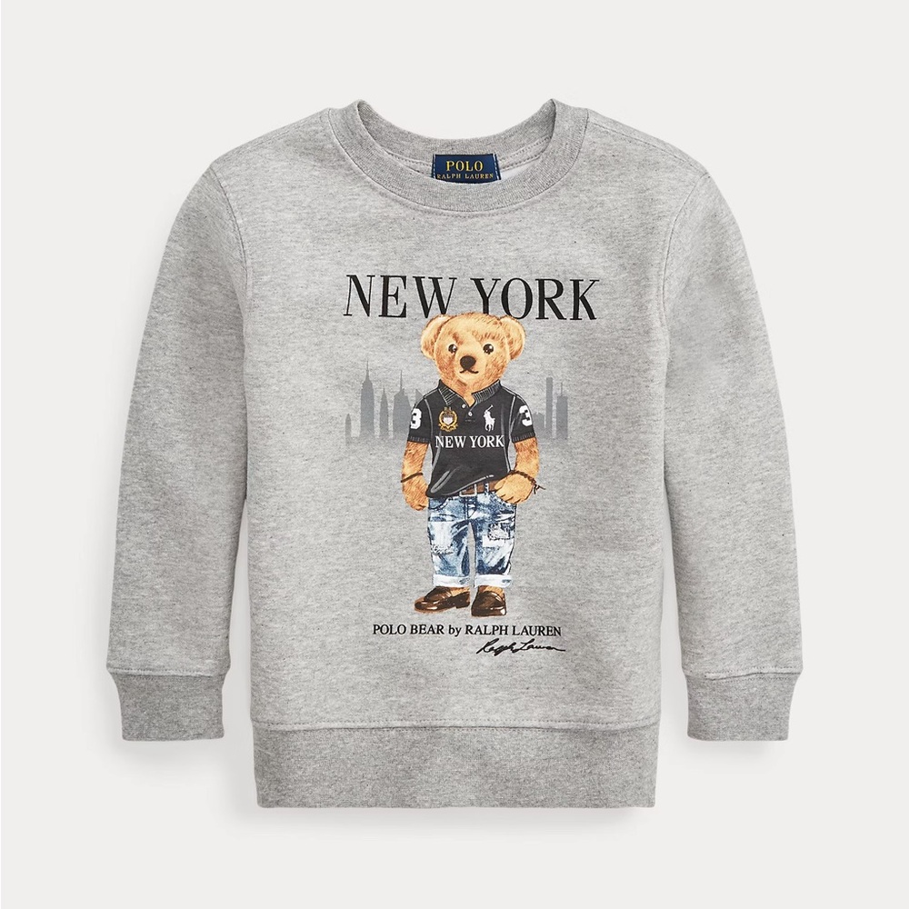 Polo by Ralph Lauren Kids Gray Sweatshirt with Bear Design (11)